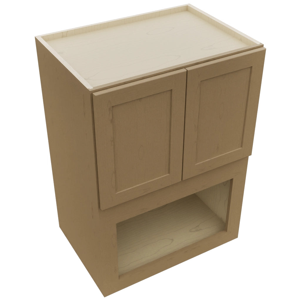 Fabuwood Galaxy Truffle MC304221 Wall Microwave Cabinet, Top View