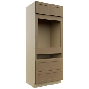Fabuwood Galaxy Truffle OC3384C Tall Oven Cabinet Combo, Front View