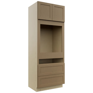 Fabuwood Galaxy Truffle OC3390C Tall Oven Cabinet Combo, Front View