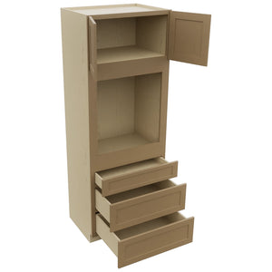 Fabuwood Galaxy Truffle OC3390S Tall Oven Cabinet Single, Open View
