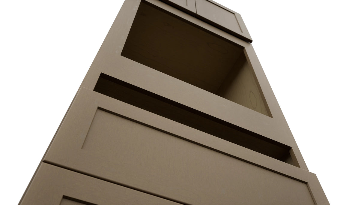 Fabuwood Galaxy Truffle OC3393C Tall Oven Cabinet Combo, Detail View