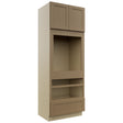 Fabuwood Galaxy Truffle OC3393D Tall Oven Cabinet Double, Front View