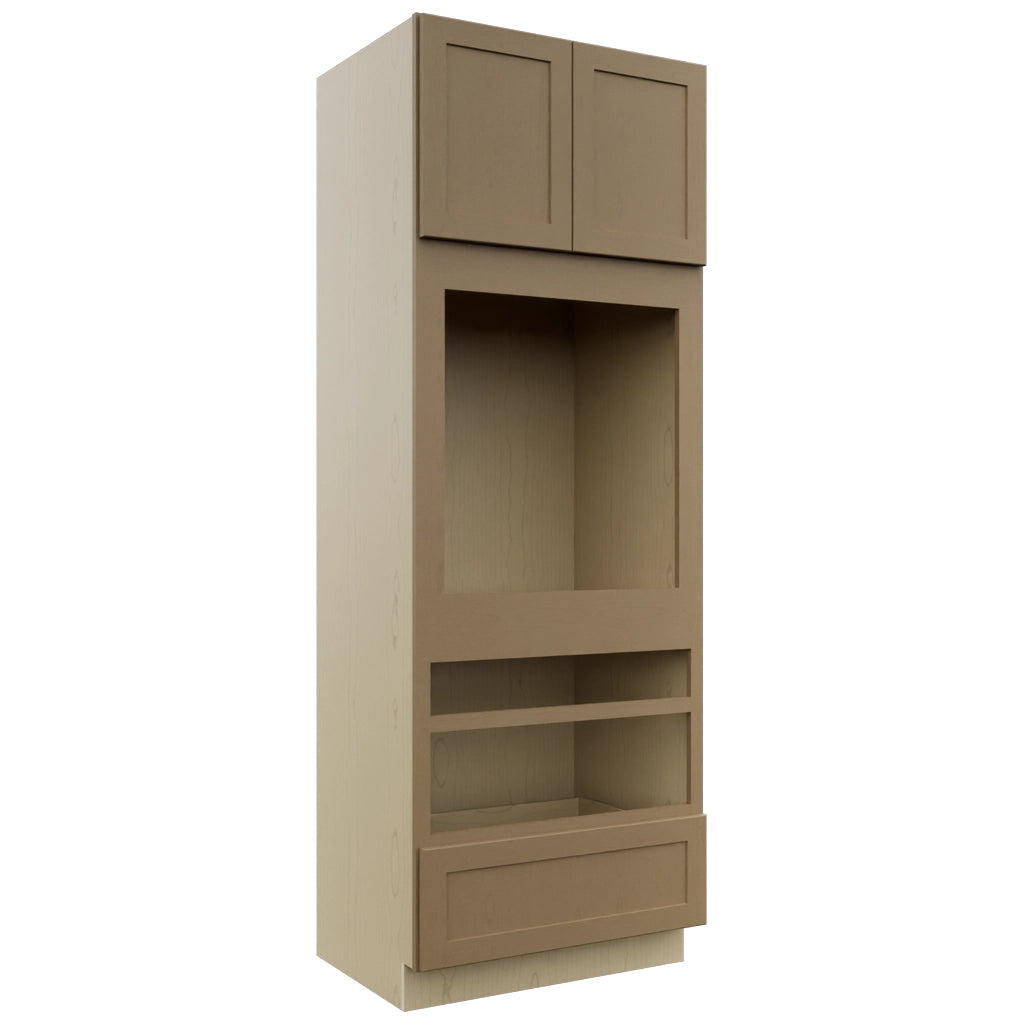 Fabuwood Galaxy Truffle OC3393D Tall Oven Cabinet Double, Front View
