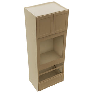 Fabuwood Galaxy Truffle OC3393D Tall Oven Cabinet Double, Top View