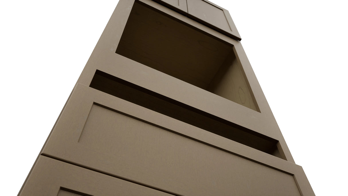 Fabuwood Galaxy Truffle OC3396C Tall Oven Cabinet Combo, Detail View