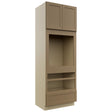 Fabuwood Galaxy Truffle OC3396D Tall Oven Cabinet Double, Front View