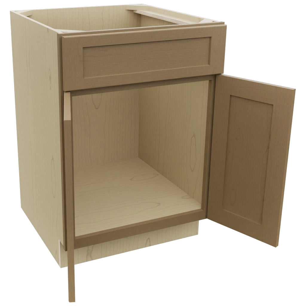 Fabuwood Galaxy Truffle SB24 Base Sink Cabinet, Open View