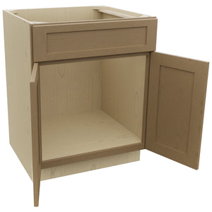 Fabuwood Galaxy Truffle SB27 Base Sink Cabinet, Open View