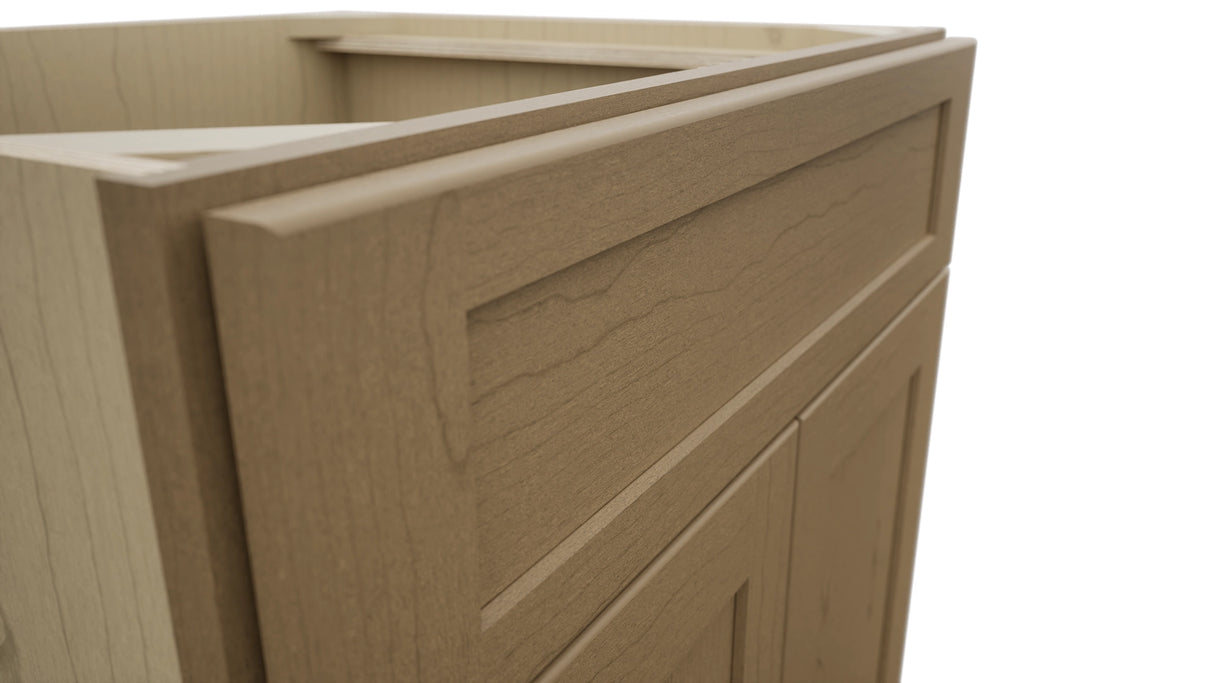 Fabuwood Galaxy Truffle SB27 Base Sink Cabinet, Detail View