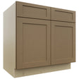 Fabuwood Galaxy Truffle SB36 Base Sink Cabinet, Front View