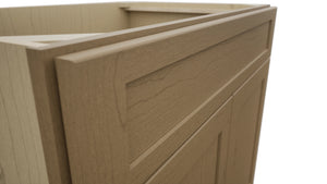 Fabuwood Galaxy Truffle SB36SDF Base Sink Cabinet, Detail View