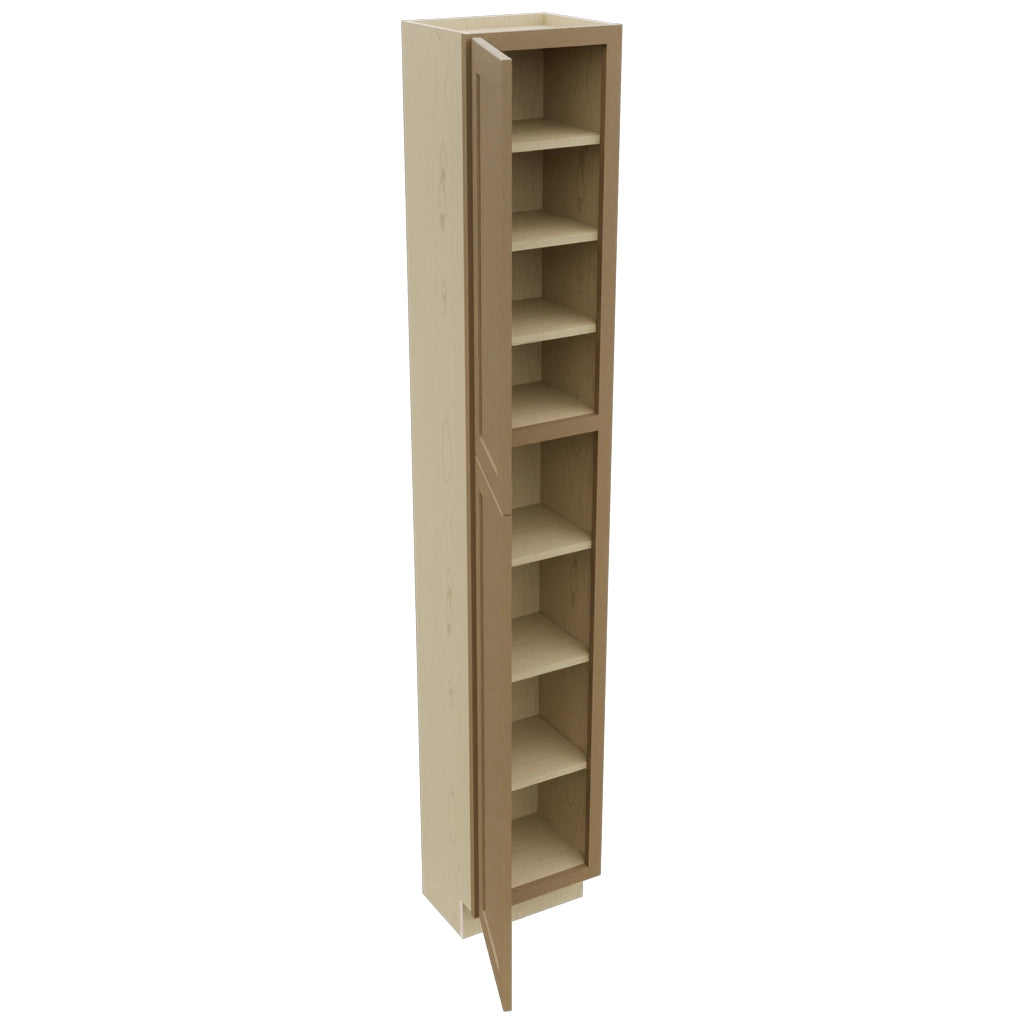 Fabuwood Galaxy Truffle TP151290 Tall Pantry Cabinet, Open View
