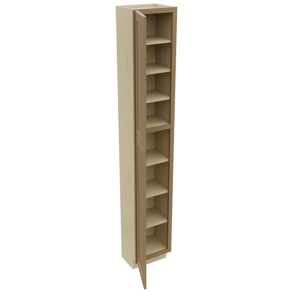 Fabuwood Galaxy Truffle TP151293 Tall Pantry Cabinet, Open View