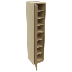 Fabuwood Galaxy Truffle TP182496 Tall Pantry Cabinet, Open View