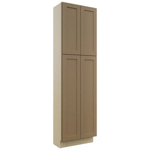 Fabuwood Galaxy Truffle TP241284 Tall Pantry Cabinet, Front View