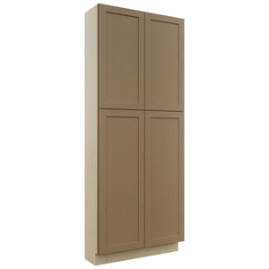 Fabuwood Galaxy Truffle TP361290 Tall Pantry Cabinet, Front View