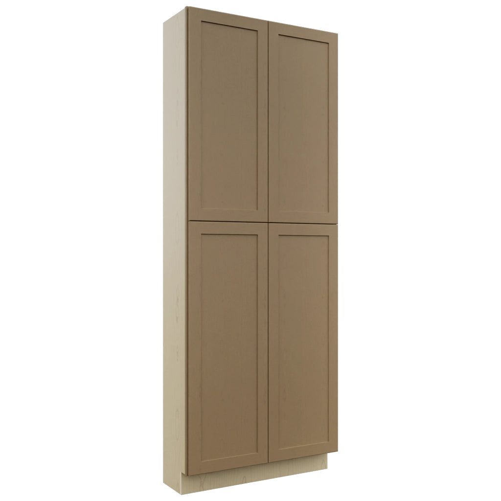 Fabuwood Galaxy Truffle TP361296 Tall Pantry Cabinet, Front View
