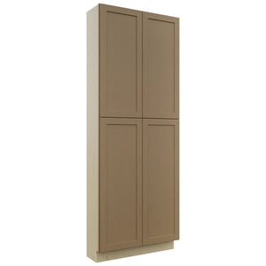 Fabuwood Galaxy Truffle TP361296 Tall Pantry Cabinet, Front View