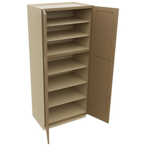 Fabuwood Galaxy Truffle TP362484 Tall Pantry Cabinet, Open View