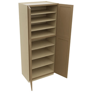Fabuwood Galaxy Truffle TP362490 Tall Pantry Cabinet, Open View