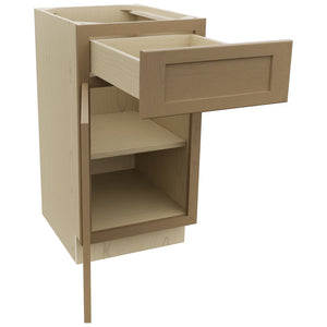 Fabuwood Galaxy Truffle VB18-34 Vanity Base Standard Cabinet, Open View
