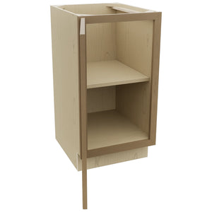 Fabuwood Galaxy Truffle VB18FD Vanity Base Full Height Cabinet, Open View