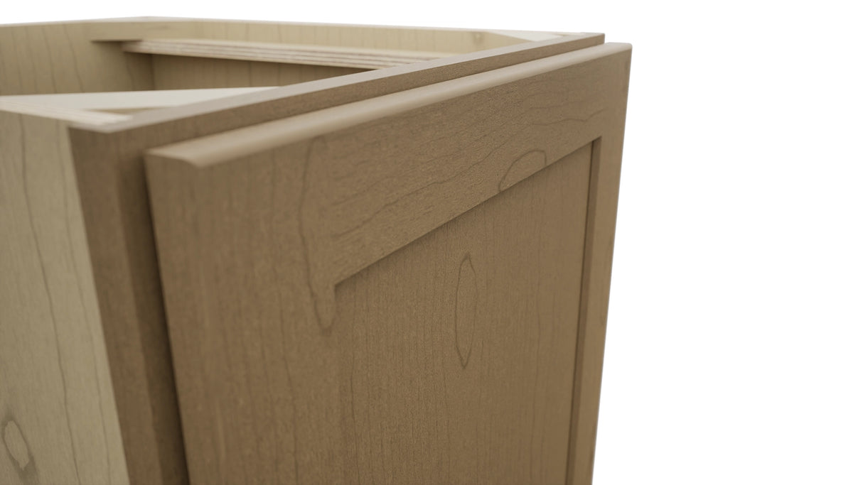 Fabuwood Galaxy Truffle VB18FD Vanity Base Full Height Cabinet, Detail View