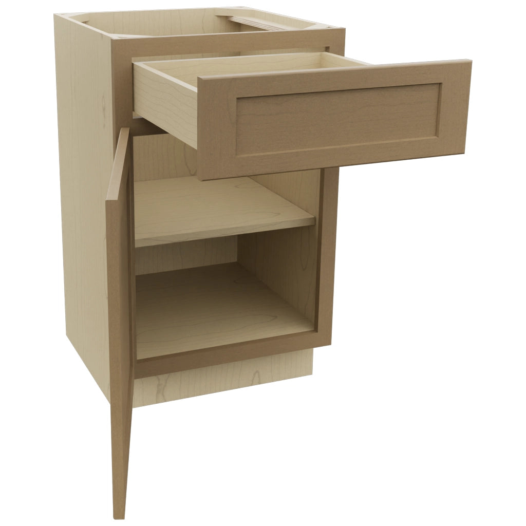 Fabuwood Galaxy Truffle VB21-34 Vanity Base Standard Cabinet, Open View