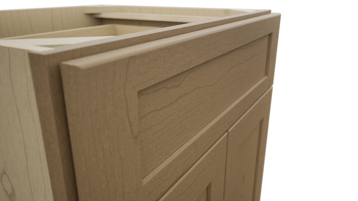 Fabuwood Galaxy Truffle VB24-34 Vanity Base Standard Cabinet, Detail View