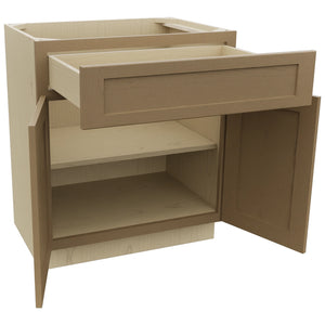 Fabuwood Galaxy Truffle VB30-34 Vanity Base Standard Cabinet, Open View