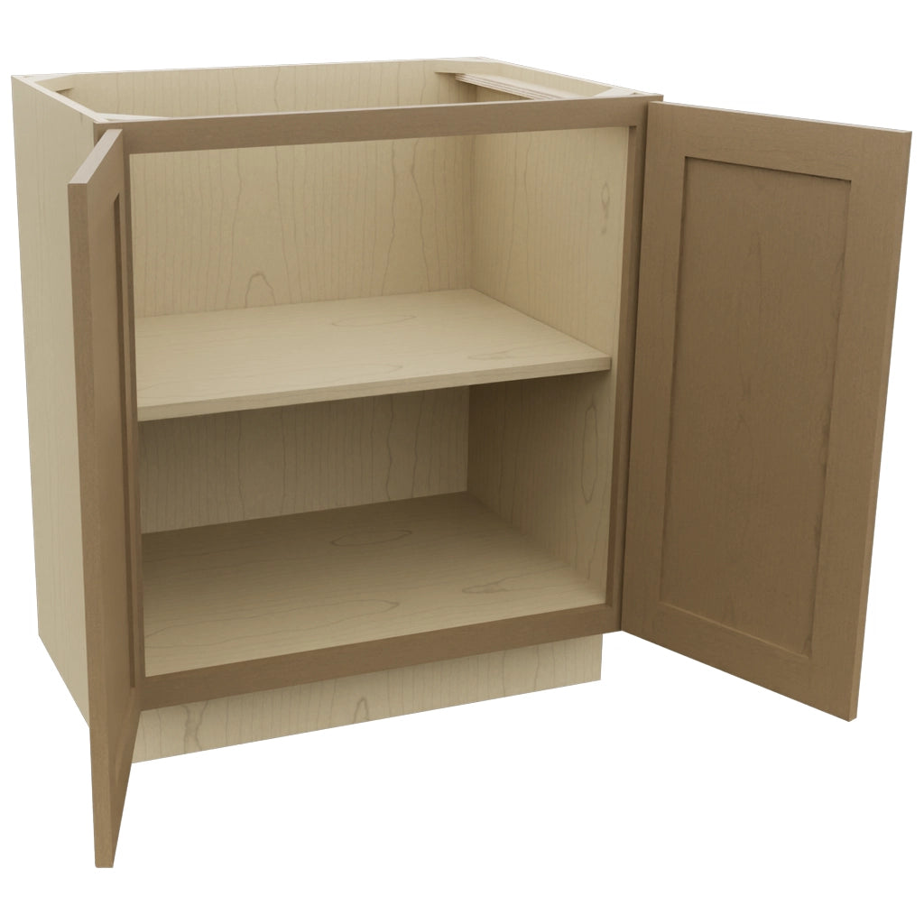 Fabuwood Galaxy Truffle VB30FD Vanity Base Full Height Cabinet, Open View