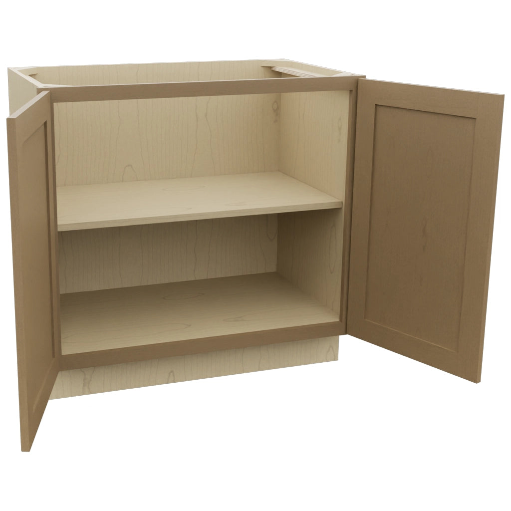 Fabuwood Galaxy Truffle VB36FD Vanity Base Full Height Cabinet, Open View