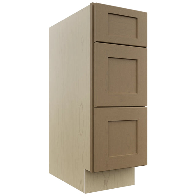 Fabuwood Galaxy Truffle VDB12-34 Vanity Drawer Cabinet, Front View