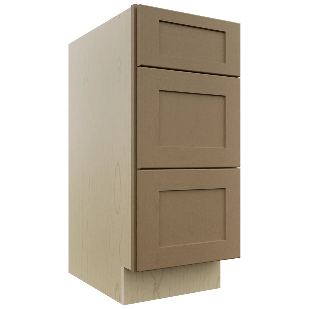 Fabuwood Galaxy Truffle VDB15-34 Vanity Drawer Cabinet, Front View