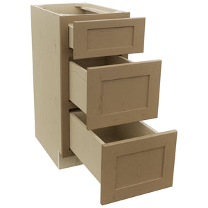 Fabuwood Galaxy Truffle VDB15-34 Vanity Drawer Cabinet, Open View