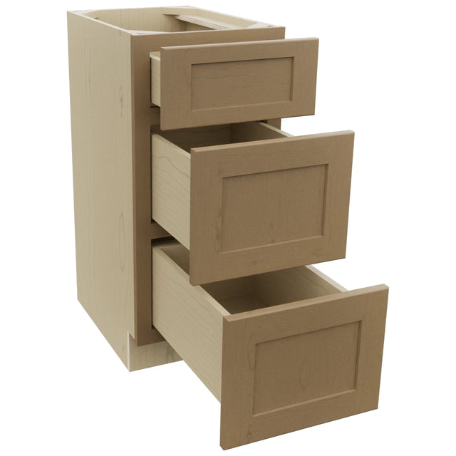 Fabuwood Galaxy Truffle VDB15-34 Vanity Drawer Cabinet, Open View