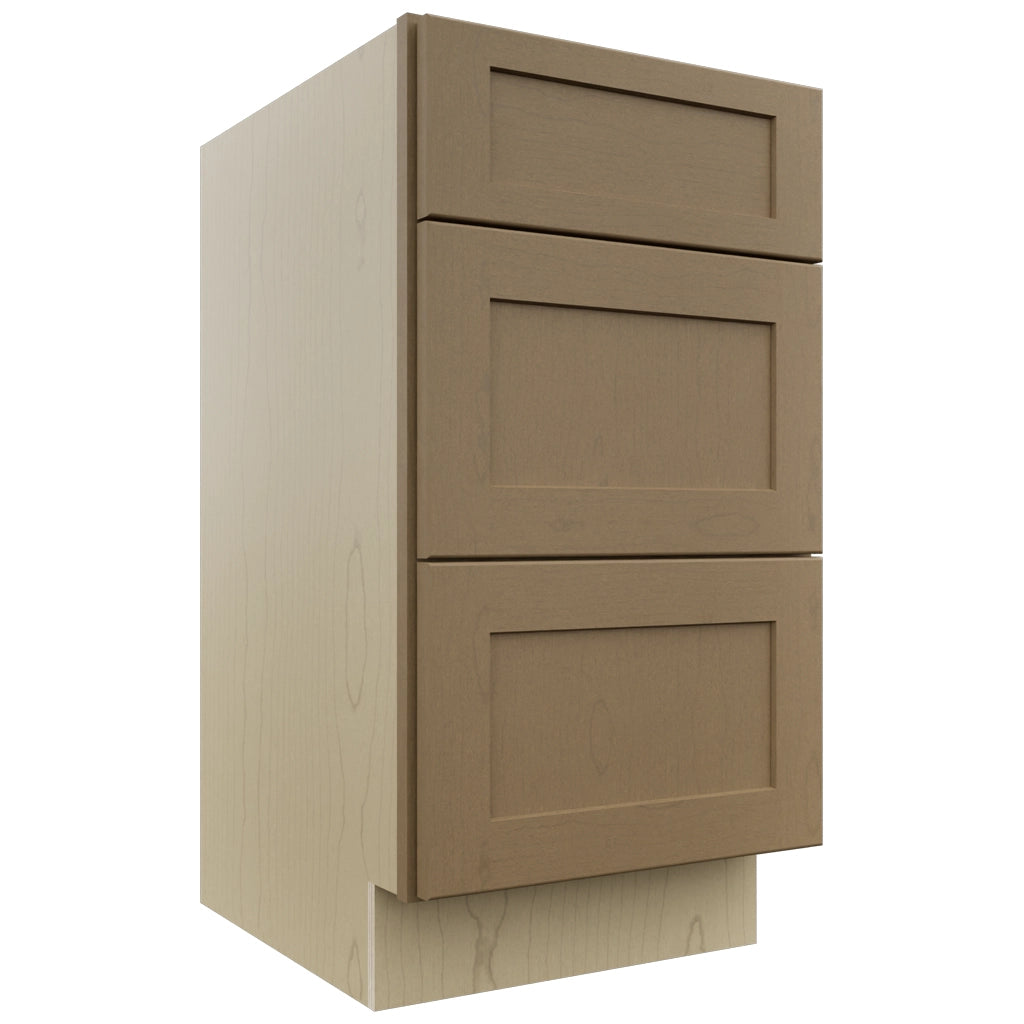 Fabuwood Galaxy Truffle VDB18-34 Vanity Drawer Cabinet, Front View