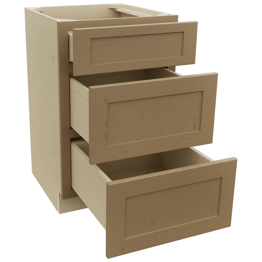 Fabuwood Galaxy Truffle VDB21-34 Vanity Drawer Cabinet, Open View