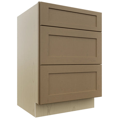 Fabuwood Galaxy Truffle VDB24-34 Vanity Drawer Cabinet, Front View