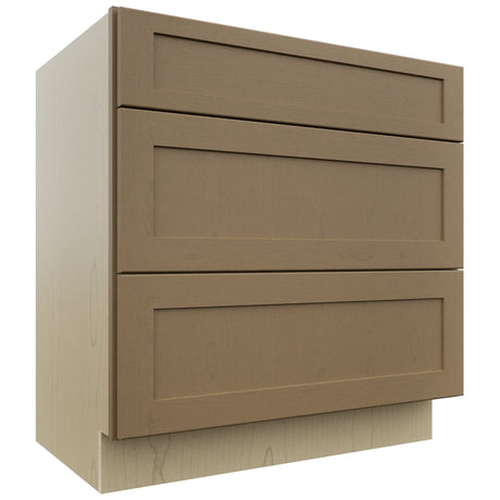 Fabuwood Galaxy Truffle VDB33-34 Vanity Drawer Cabinet, Front View