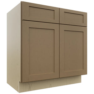 Fabuwood Galaxy Truffle VSB33-34 Vanity Sink Cabinet, Front View