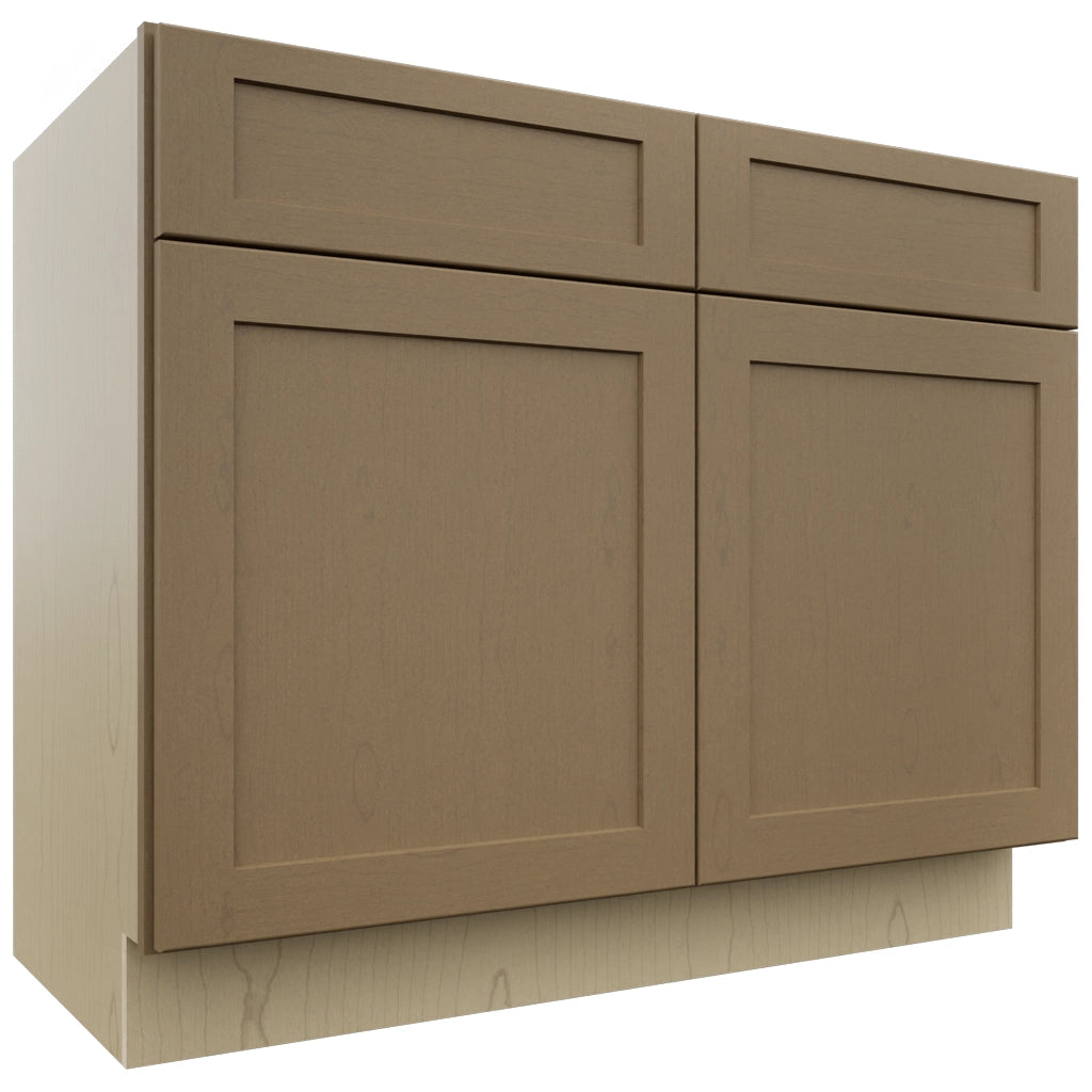 Fabuwood Galaxy Truffle VSB42-34 Vanity Sink Cabinet, Front View