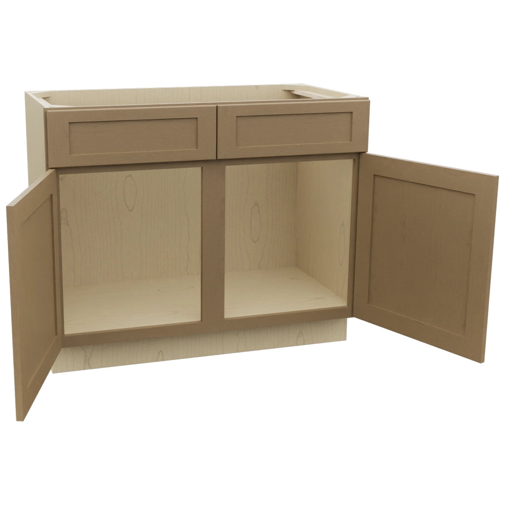 Fabuwood Galaxy Truffle VSB42-34 Vanity Sink Cabinet, Open View