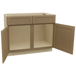 Fabuwood Galaxy Truffle VSB42-34 Vanity Sink Cabinet, Open View