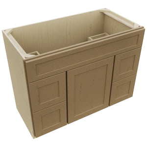 Fabuwood Galaxy Truffle VSD30DL Vanity Combo Cabinet, Top View