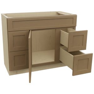 Fabuwood Galaxy Truffle VSD30DL Vanity Combo Cabinet, Open View