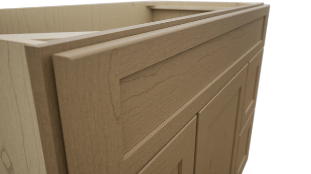 Fabuwood Galaxy Truffle VSD30DL Vanity Combo Cabinet, Detail View