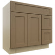 Fabuwood Galaxy Truffle VSD48 Vanity Combo Cabinet, Front View