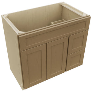 Fabuwood Galaxy Truffle VSD48 Vanity Combo Cabinet, Top View