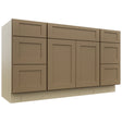 Fabuwood Galaxy Truffle VSD60SINGLE Vanity Combo Cabinet, Front View
